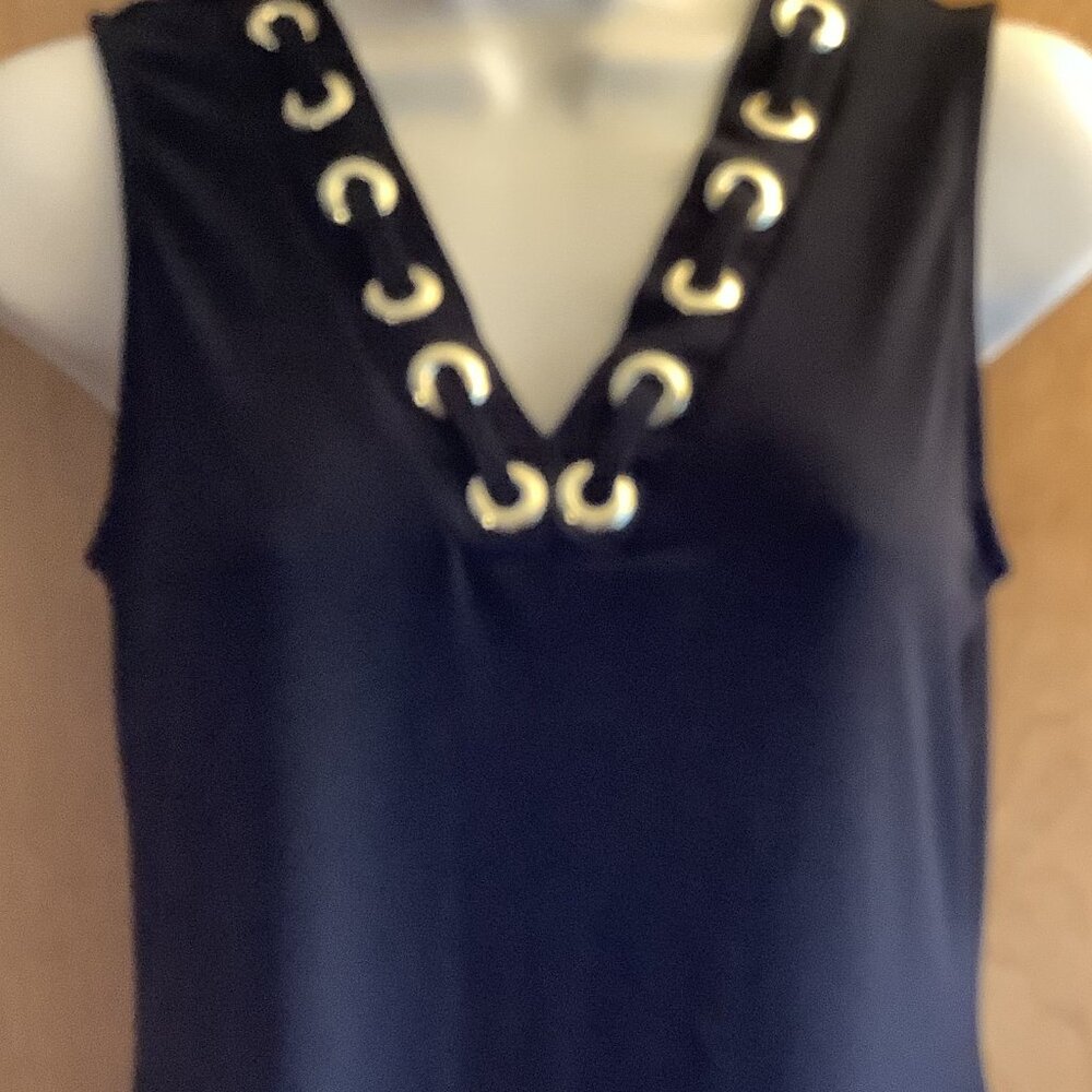 EUC Carmen Black Sleeveless Blouse Size: XS